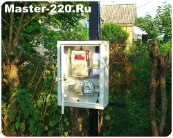 Ввод электричества в дом через трубостойку в Чехове